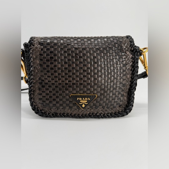 Prada Madras Crossbody Brown Bag - Picture 15 of 16